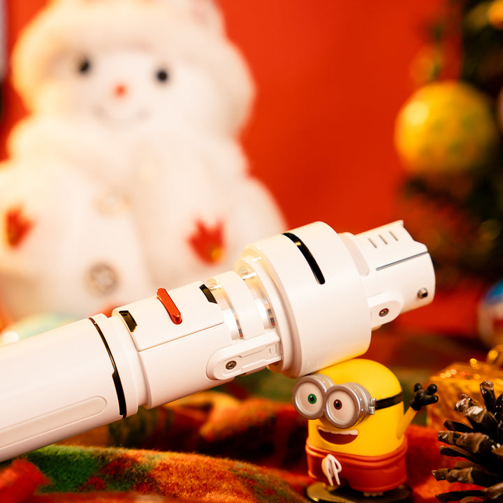 DamienSaber Lightsaber Gundam Beam Light Saber Inspired Pogo Core White Hilt 29.1CM