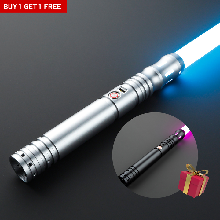 DamienSaber Lightsaber Best Heavy Dueling Light Saber Baselit 12 Sound Fonts Hilt 27.5CM