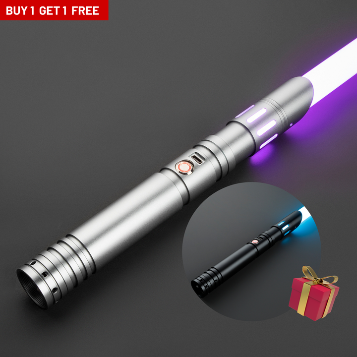 DamienSaber Lightsaber Best Heavy Dueling Light Saber Baselit 12 Sound Fonts Hilt 27.5CM