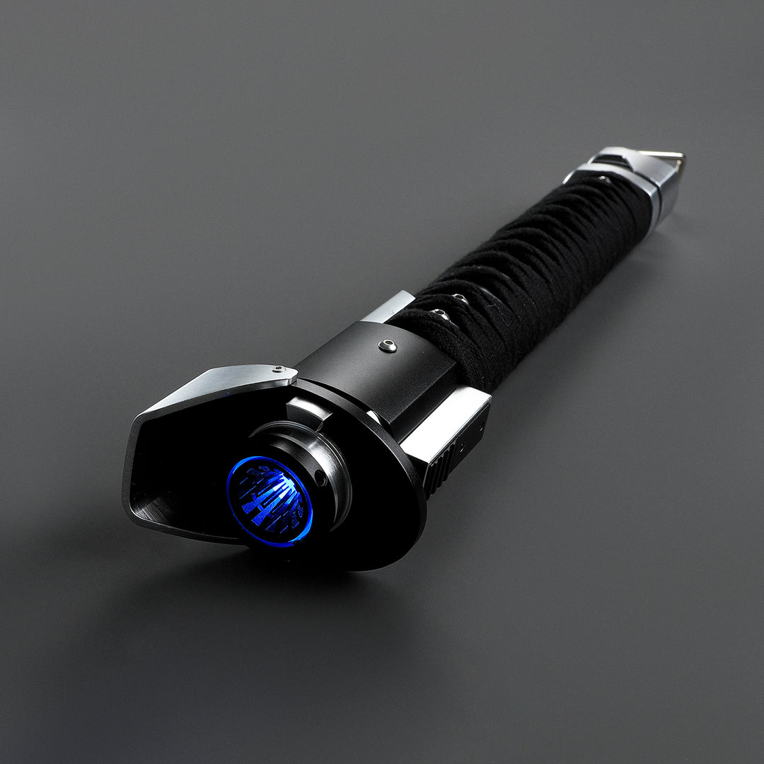 DamienSaber Ronin Samurai Inspired Lightsaber Pixel Pogo Core Black Cloth Wrapped Hilt 35.9CM