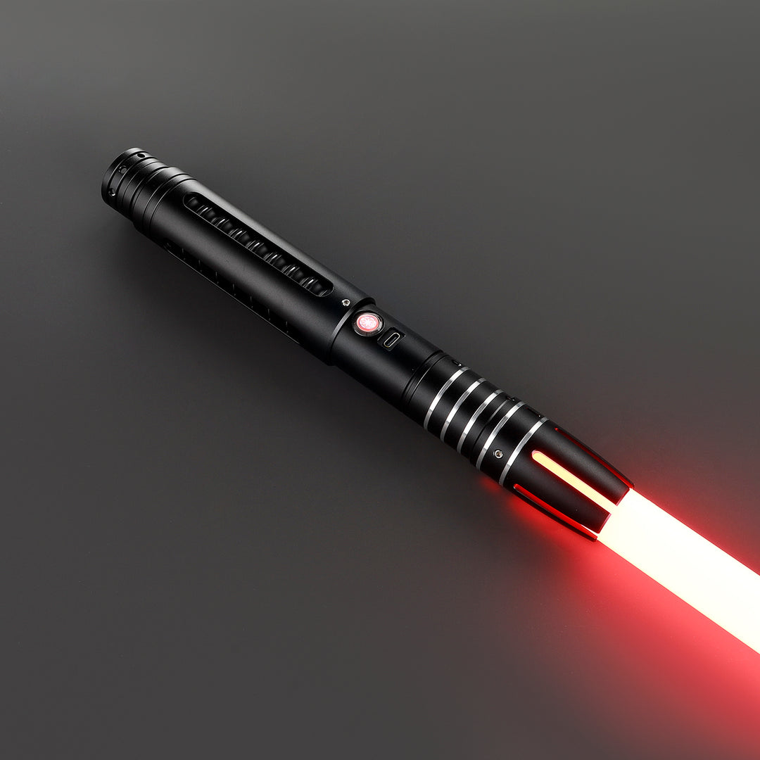 DamienSaber Lightsaber Dual Tone Light Saber Infinite Color Chaging with 34 Sound Fonts Hilt 28.8CM