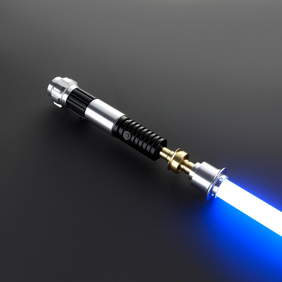 DamienSaber Lightsaber Custom SE Kenobi Lightsaber Affordable Version Eco POGO Core Metal Hilt 31.6CM