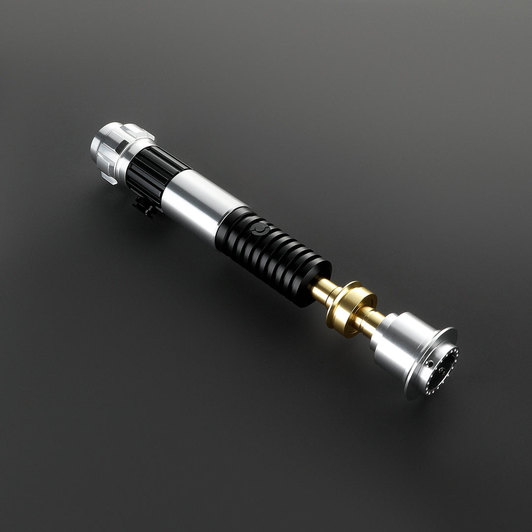 DamienSaber Lightsaber Custom SE Kenobi Lightsaber Affordable Version Eco POGO Core Metal Hilt 31.6CM