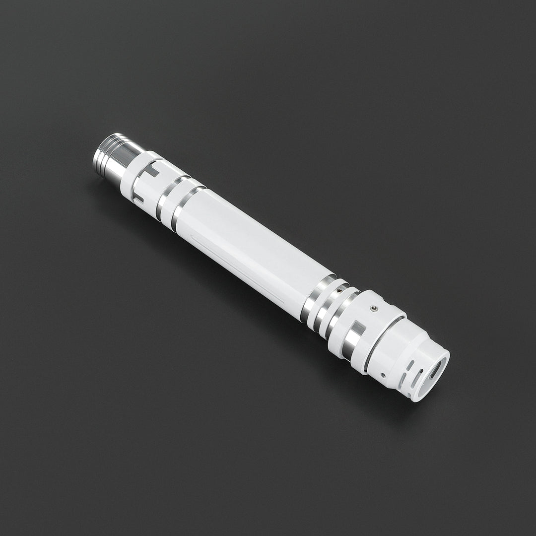 DamienSaber Heavy Dueling Custom Lightsaber White Hilt 29.5CM