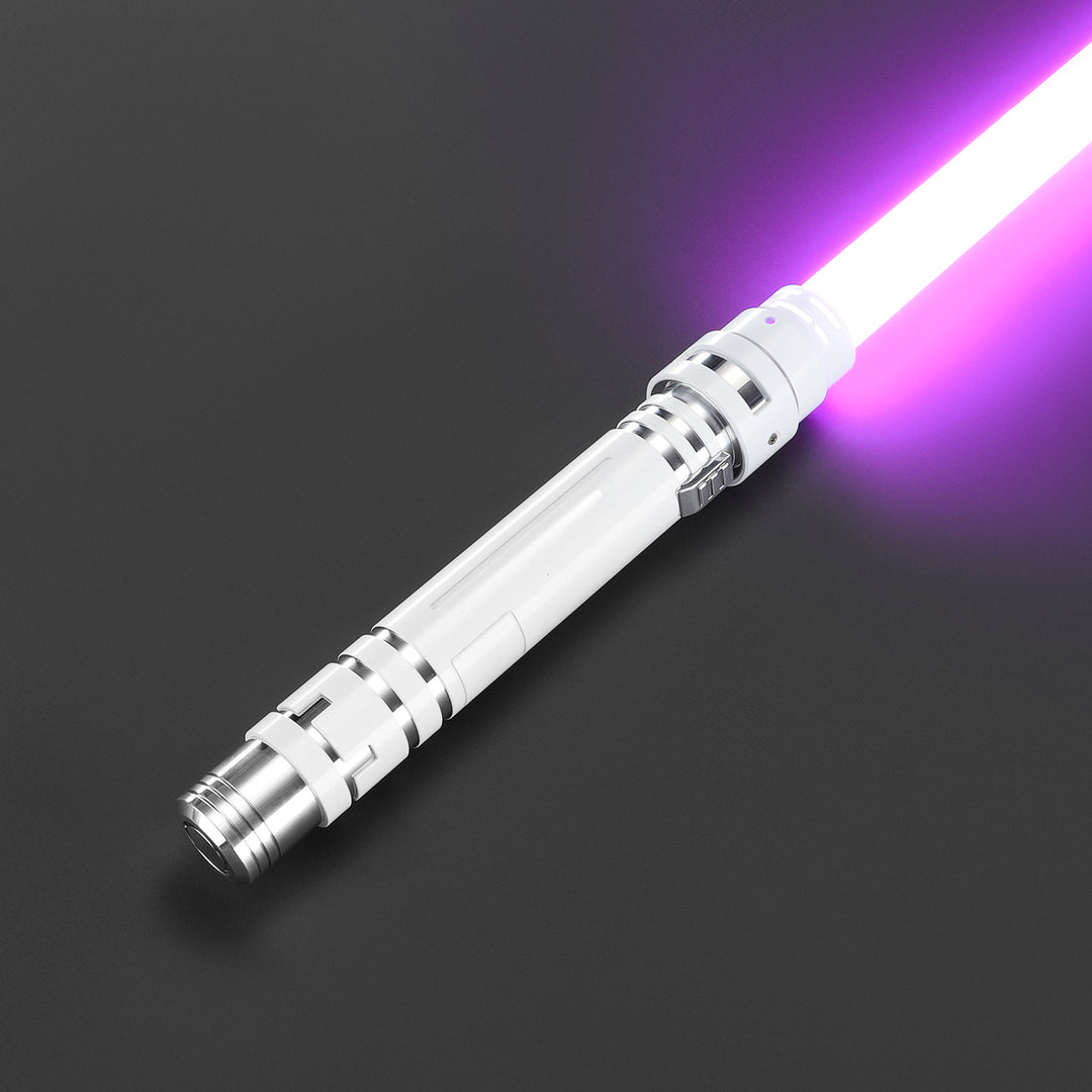 DamienSaber Heavy Dueling Custom Lightsaber White Hilt 29.5CM