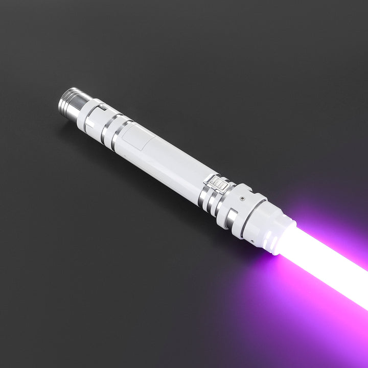 DamienSaber Heavy Dueling Custom Lightsaber White Hilt 29.5CM