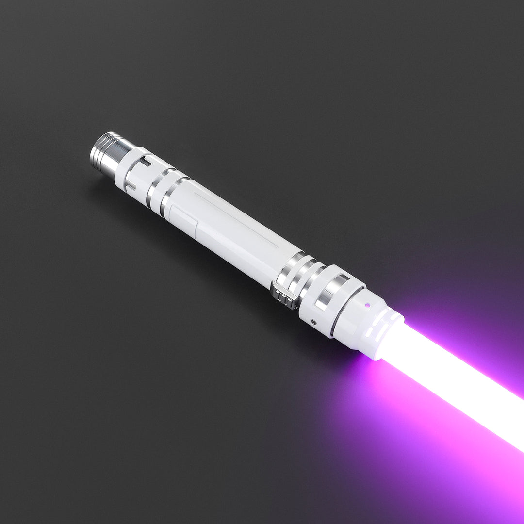 DamienSaber Heavy Dueling Custom Lightsaber White Hilt 29.5CM