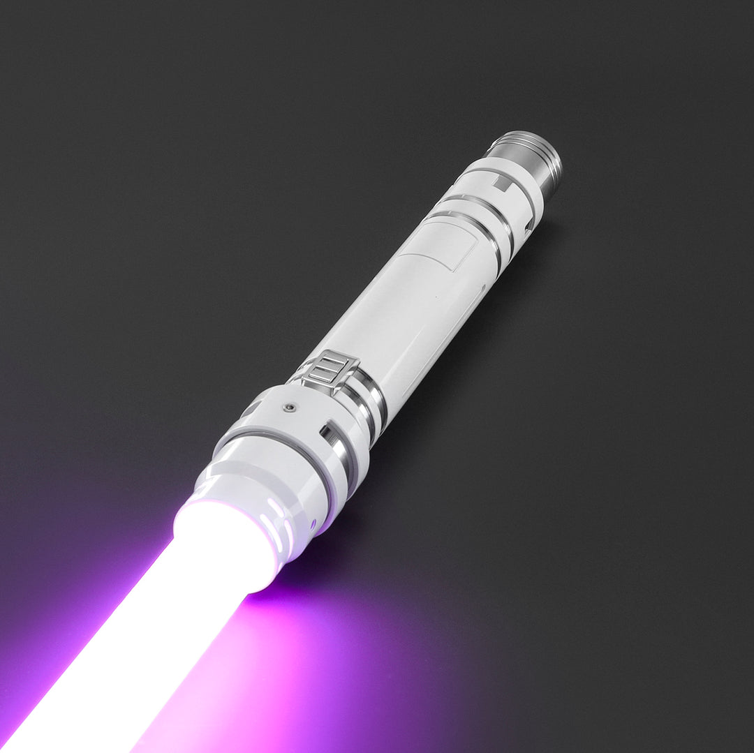 DamienSaber Heavy Dueling Custom Lightsaber White Hilt 29.5CM