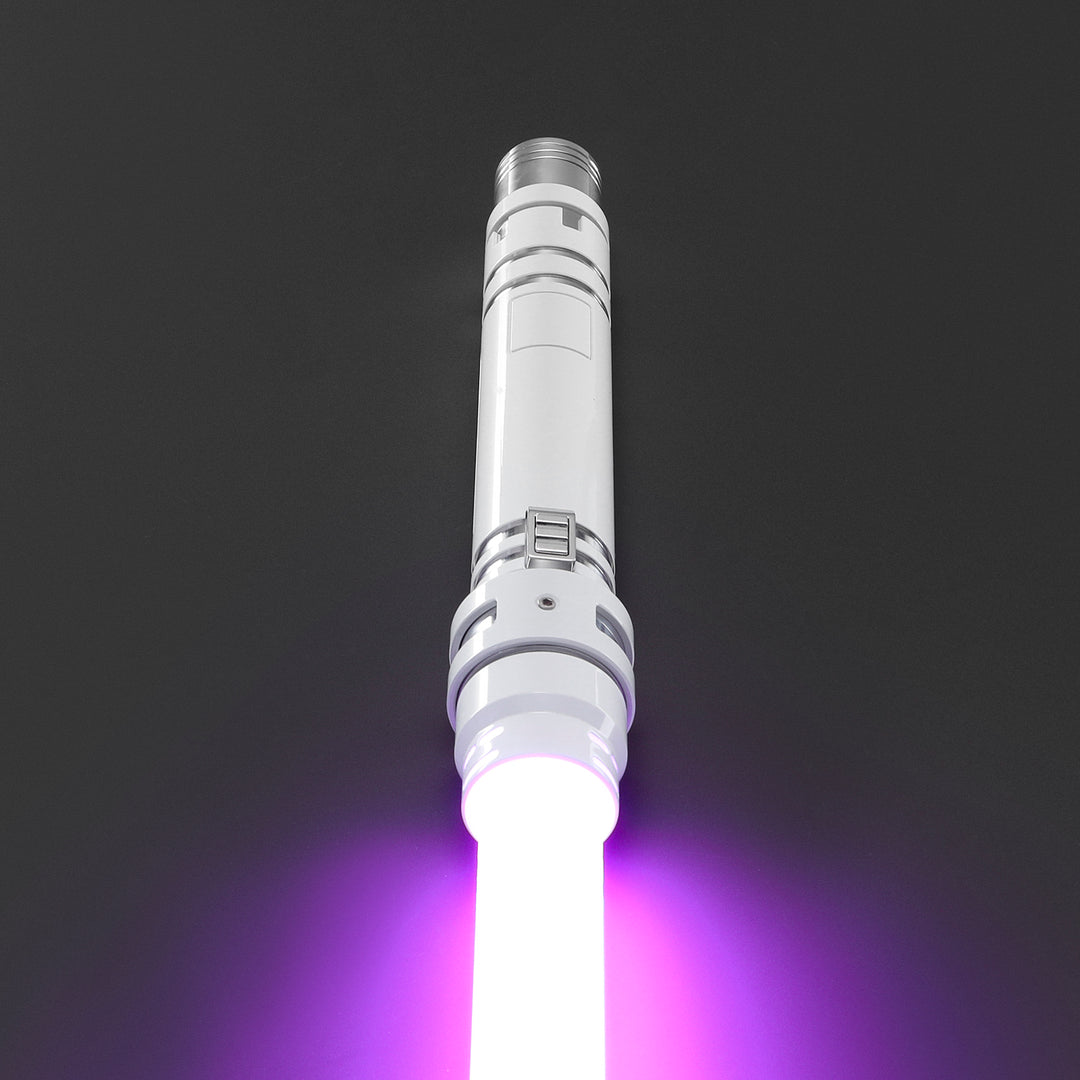 DamienSaber Heavy Dueling Custom Lightsaber White Hilt 29.5CM