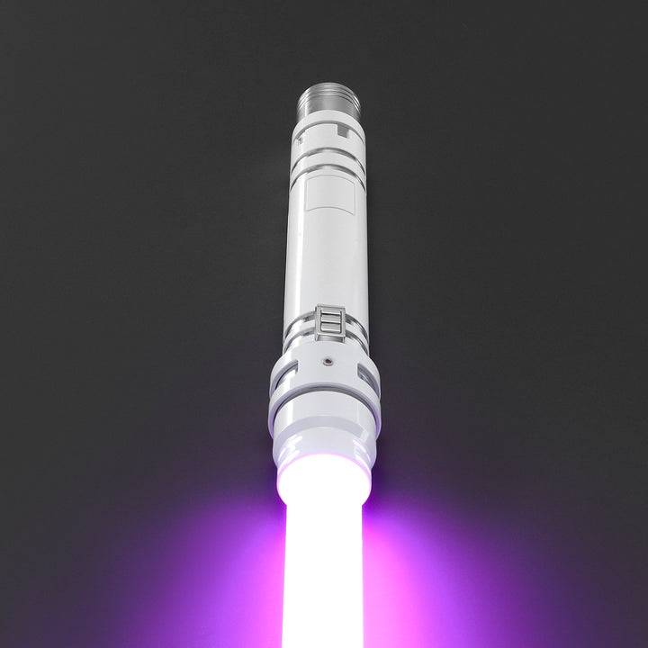 DamienSaber Heavy Dueling Custom Lightsaber White Hilt 29.5CM