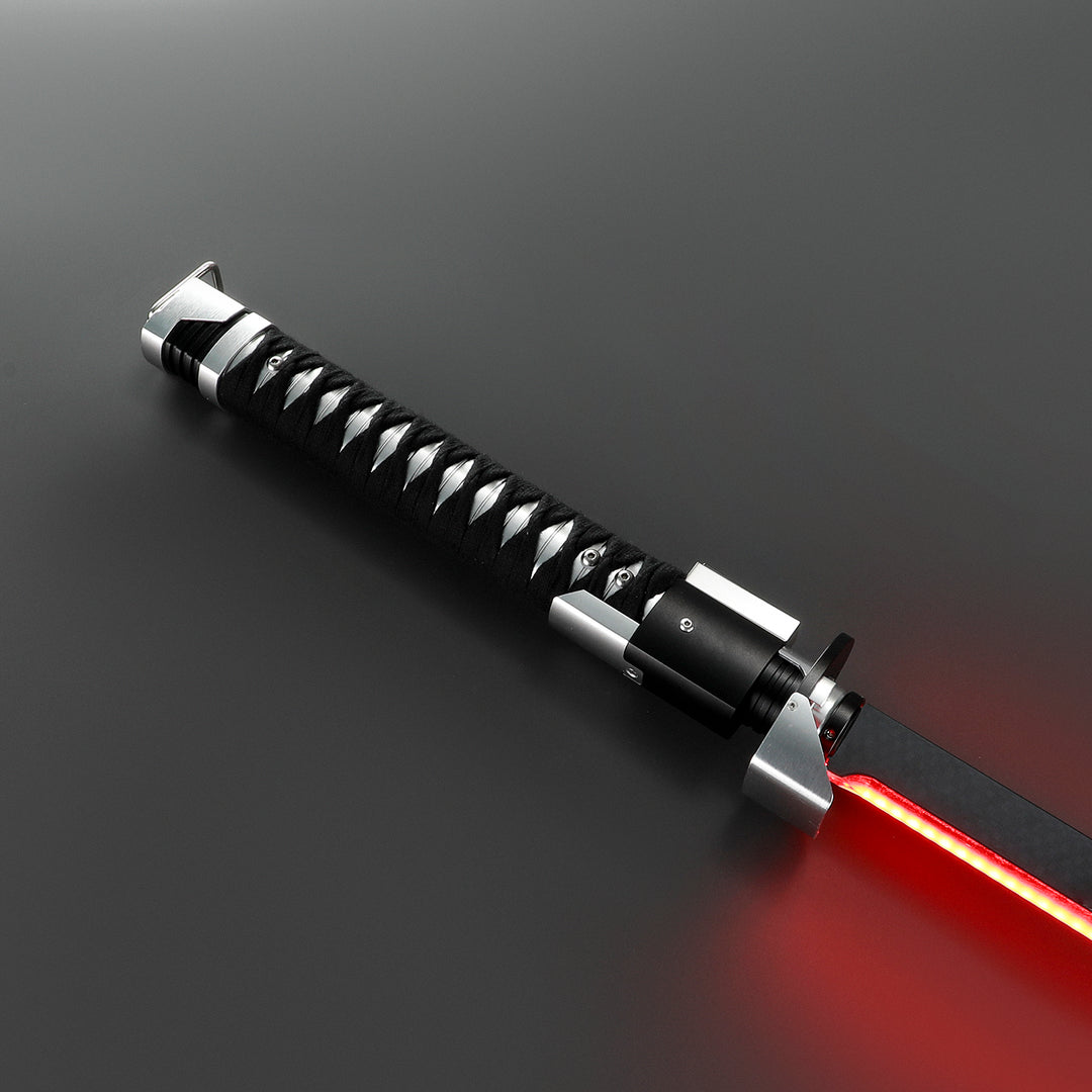 DamienSaber Ronin Samurai Inspired Lightsaber Pixel Pogo Core Black Cloth Wrapped Hilt 35.9CM