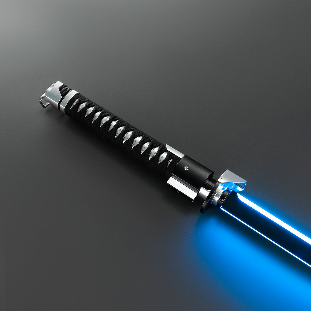 DamienSaber Ronin Samurai Inspired Lightsaber Pixel Pogo Core Black Cloth Wrapped Hilt 35.9CM