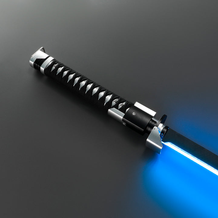 DamienSaber Ronin Samurai Inspired Lightsaber Pixel Pogo Core Black Cloth Wrapped Hilt 35.9CM