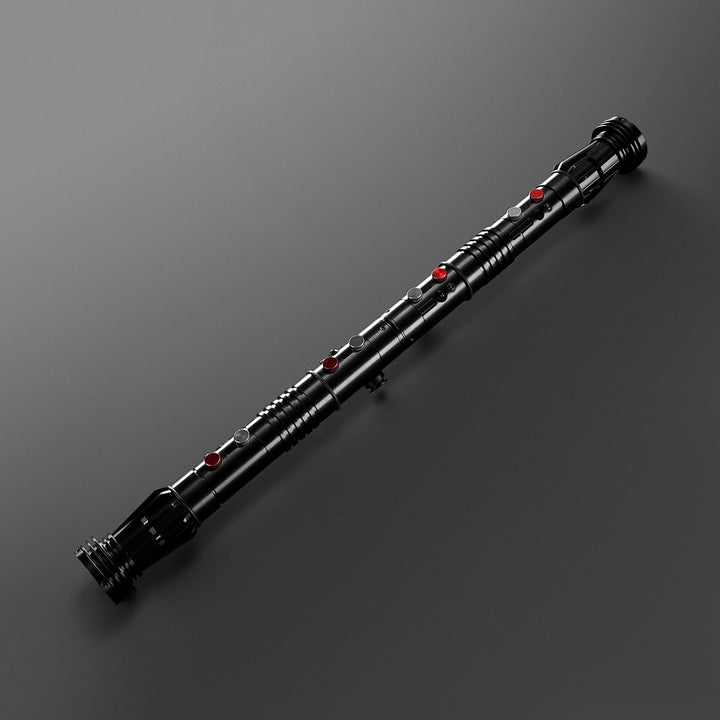 DamienSaber Lightsaber Darth Maul Saber Double Bladed Red Lightsaber Two Hilts Two Blades Hilt 26CM