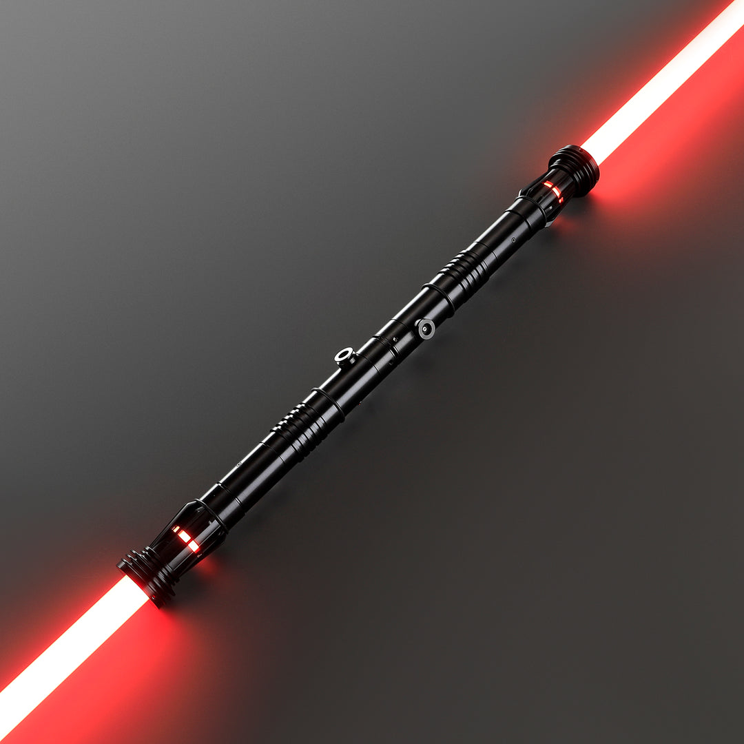 DamienSaber Lightsaber Darth Maul Saber Double Bladed Red Lightsaber Two Hilts Two Blades Hilt 26CM