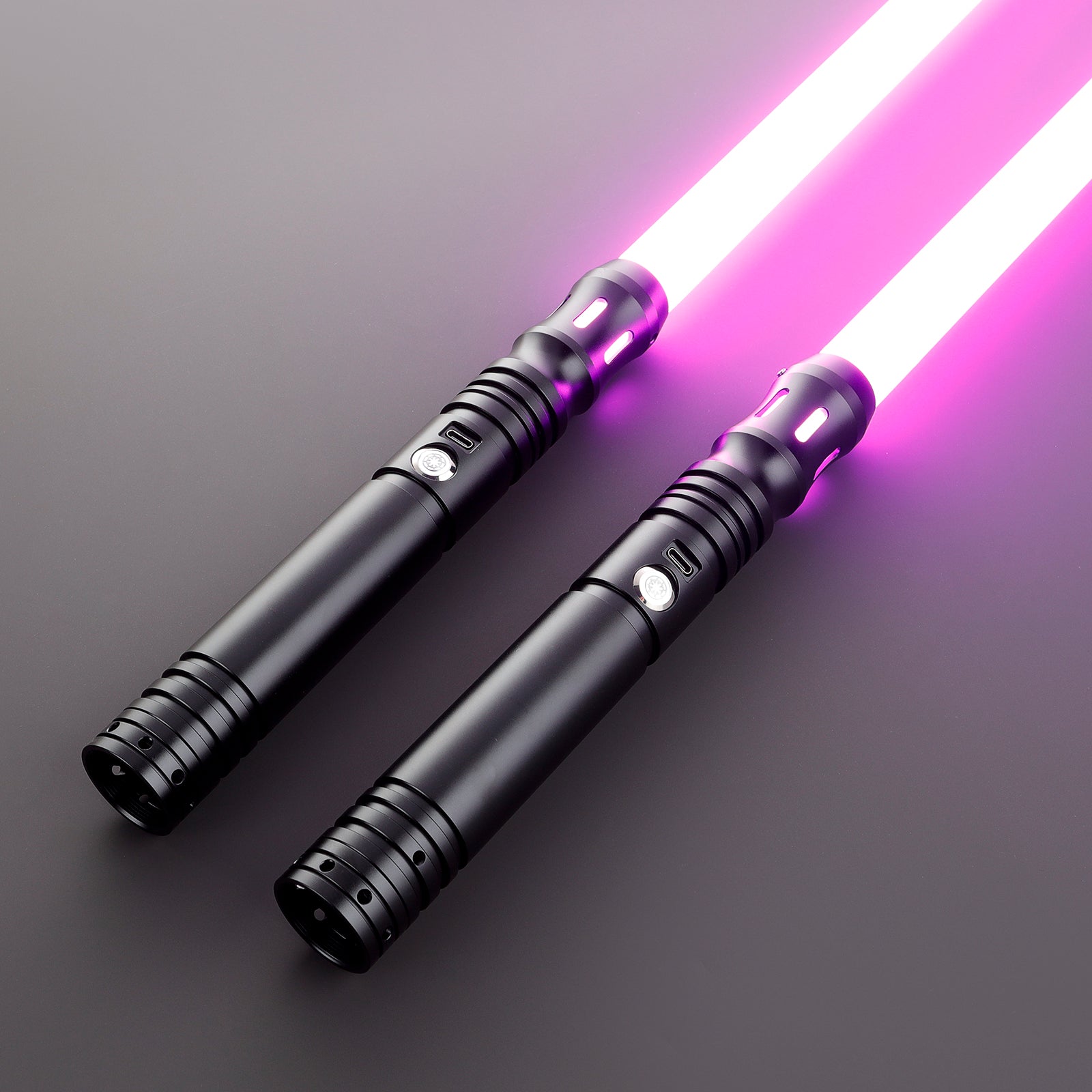 Double bladed 2024 purple lightsaber