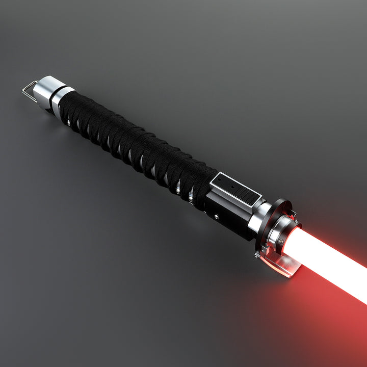 DamienSaber Ronin Samurai Inspired Lightsaber Pixel Pogo Core Black Cloth Wrapped Hilt 35.9CM