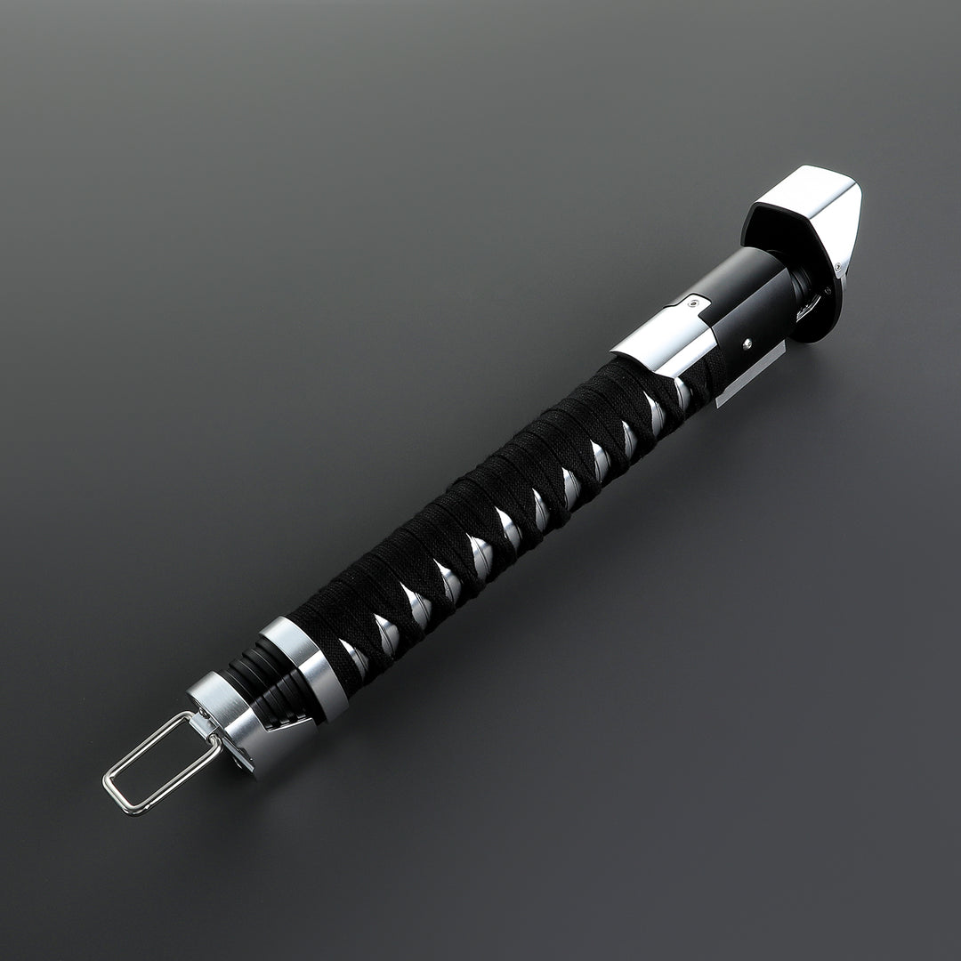 DamienSaber Ronin Samurai Inspired Lightsaber Pixel Pogo Core Black Cloth Wrapped Hilt 35.9CM