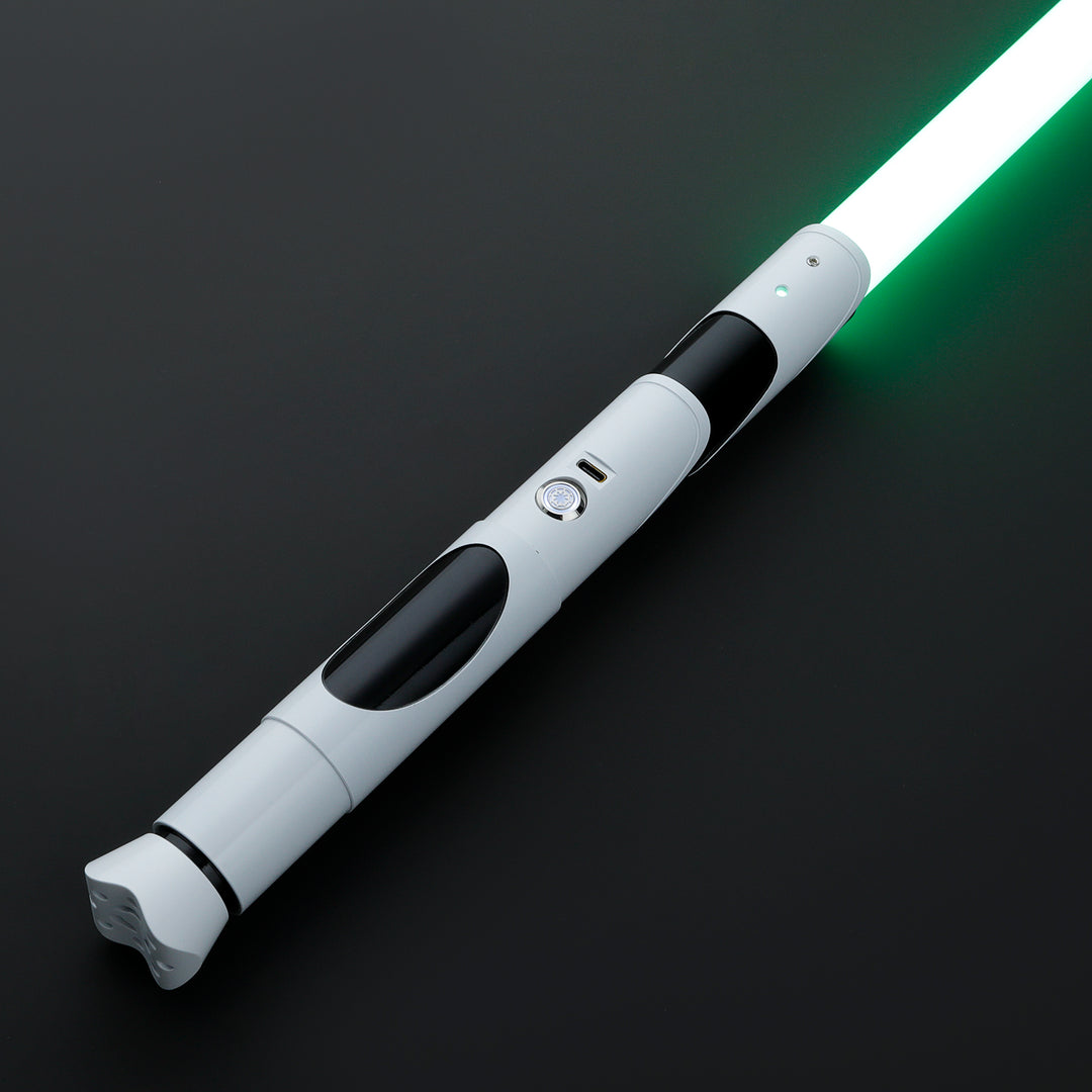 DamienSaber Lightsaber HX Series White Lightsaber Bluetooth Xeno V3 Core Hilt 29CM