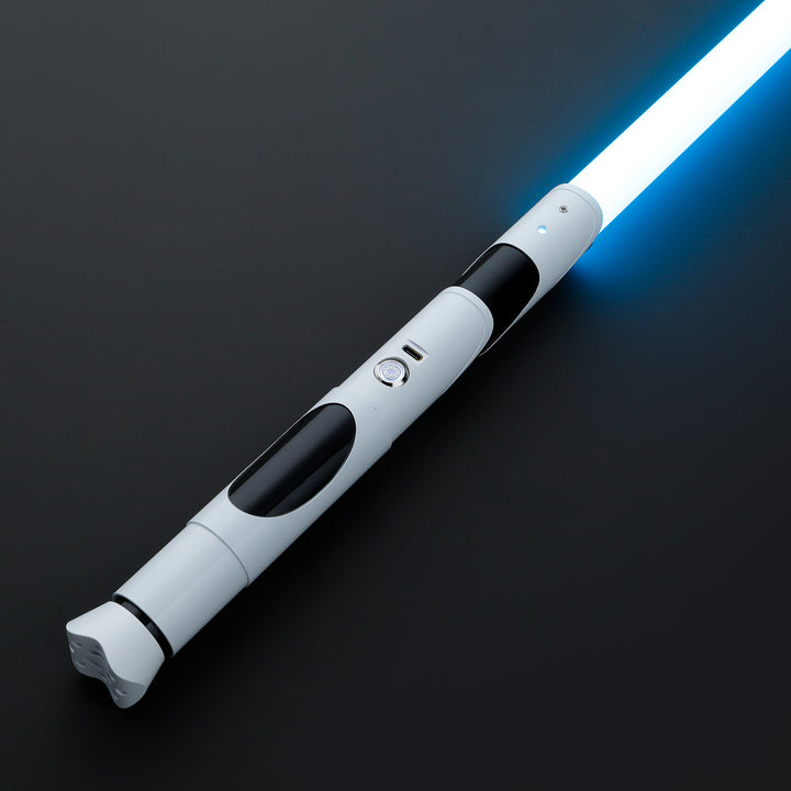 DamienSaber Lightsaber HX Series White Lightsaber Bluetooth Xeno V3 Core Hilt 29CM