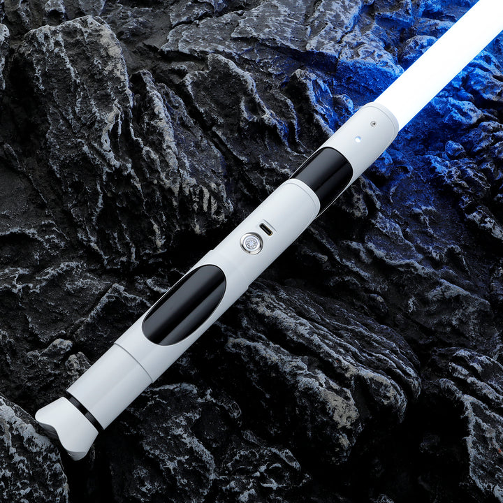 DamienSaber Lightsaber HX Series White Lightsaber Bluetooth Xeno V3 Core Hilt 29CM