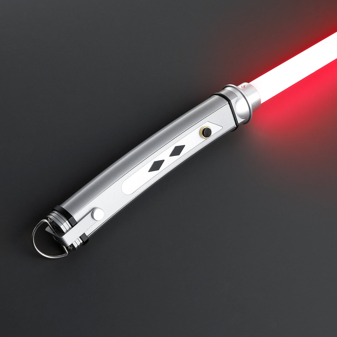 DamienSaber Lightsaber Ahsoka Tano Variant Light Saber Force FX White Lightsaber Double Blades & Handles