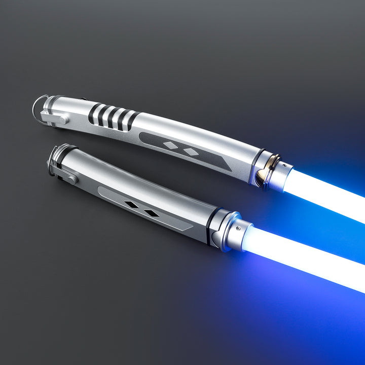 DamienSaber Lightsaber Ahsoka Tano Variant Light Saber Force FX White Lightsaber Double Blades & Handles