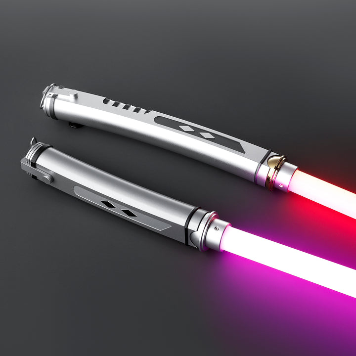 DamienSaber Lightsaber Ahsoka Tano Variant Light Saber Force FX White Lightsaber Double Blades & Handles