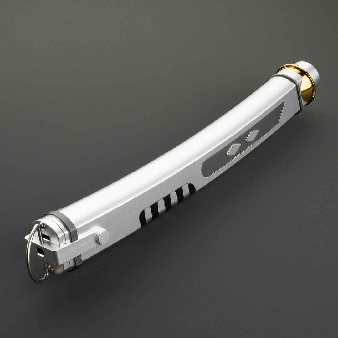 DamienSaber Lightsaber Ahsoka Tano Variant Light Saber Force FX White Lightsaber Double Blades & Handles