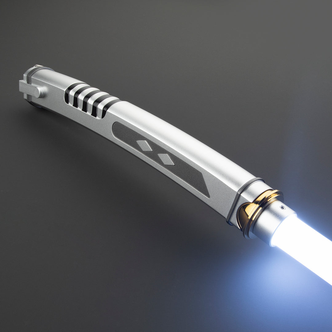 DamienSaber Lightsaber Ahsoka Tano Variant Light Saber Force FX White Lightsaber Double Blades & Handles