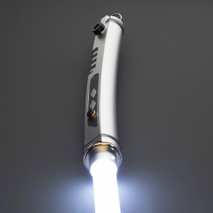 DamienSaber Lightsaber Ahsoka Tano Variant Light Saber Force FX White Lightsaber Double Blades & Handles