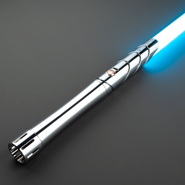 DamienSaber Lightsaber Plating Silver Hilt Design Xenopixel V3 Light Saber Hilt 31.5CM