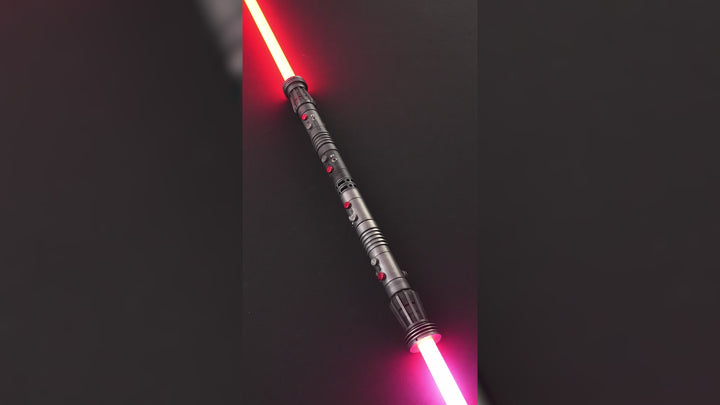 DamienSaber Lightsaber Darth Maul & Asajj Ventress Light Saber Splitable Double Blades Hilt 63.5CM