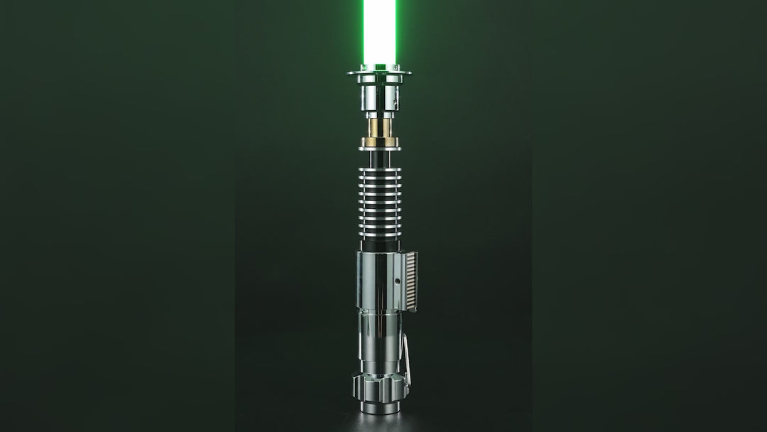 DamienSaber Lightsaber Luke Skywalker V2 Green Light Saber FX Heavy Dueling Hilt 28CM