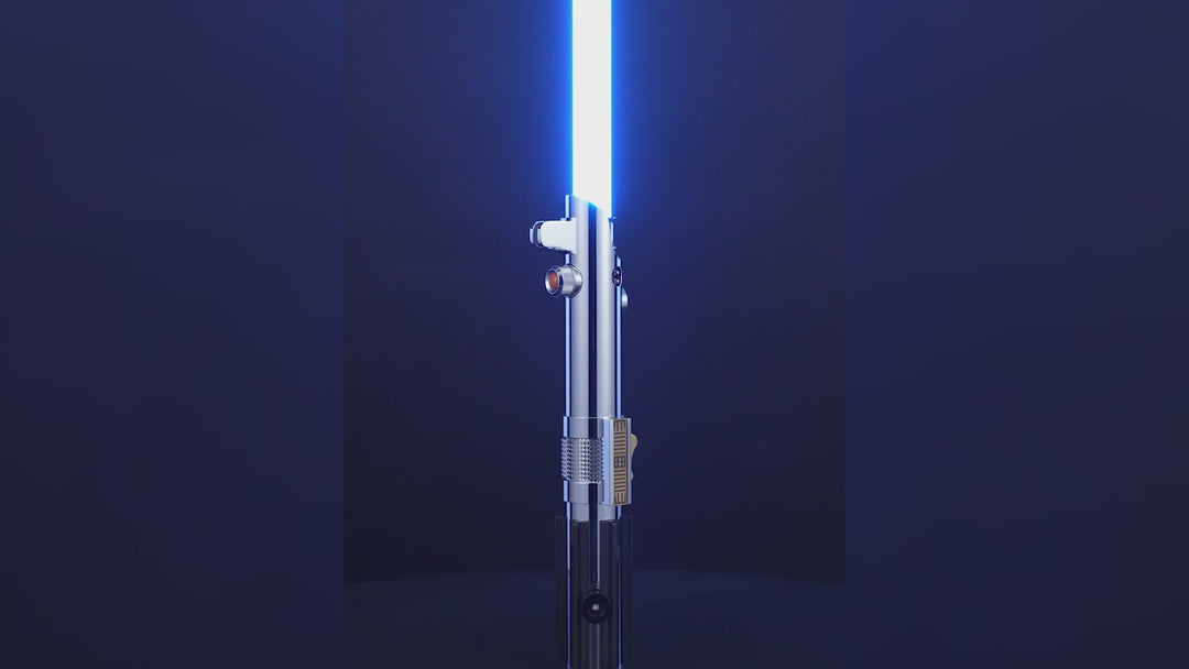 DamienSaber Lightsaber Anakin Skywalker Lightsaber EP3 Blue Xenopixel V3 Pogo Core Bluetooth Hilt 28.3CM