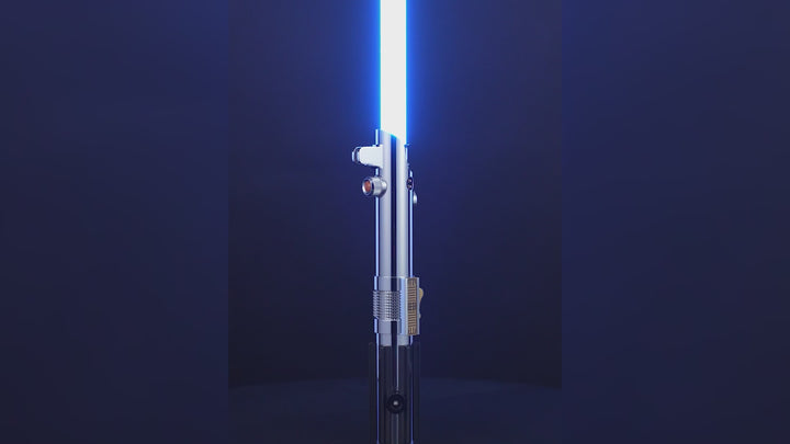 DamienSaber Lightsaber Anakin Skywalker Lightsaber EP3 Blue Xenopixel V3 Pogo Core Bluetooth Hilt 28.3CM