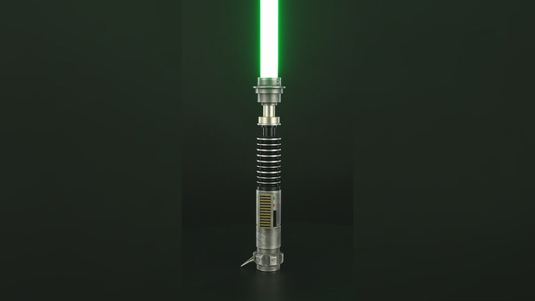 DamienSaber Lightsaber Weathered Luke LSW Green Light Saber V5 EP8 FX Force Xenopixel 3.0 Saber Hilt 27.6CM